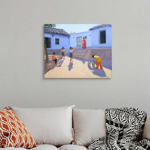 Bungalow Rose Anmoore " Filling Water Buckets Rajasthan India " Wayfair